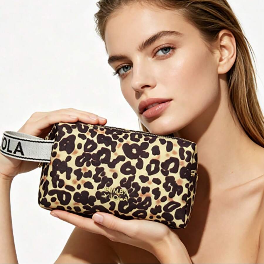 Travel-Size Cosmetic Bag, Cosmetic Bag For Women, Cosmetic Pouch, Cosmetic Bags, Cosmetic Bag For Handbag - Màu vàng - Xem 1