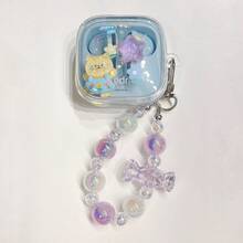 1pc Cute Cat & Star Design Earphone Case, Compatible With Samsung Earphones - Cat Star - View 4