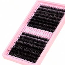 320片装 60D 80D DIY睫毛嫁接，单根假睫毛，簇状假睫毛，适合居家睫毛嫁接 - D - 查看 6