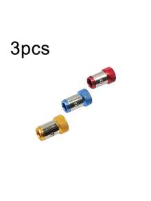 3 piezas Puntas de destornillador magnéticas universales, tornillos metálicos magnetizados, destornillador hexagonal desmontable apto para taladro eléctrico, 1/4" / 6.35mm, se adapta a cabezas de destornillador, brocas de taladro extendidas - A - Ver 14
