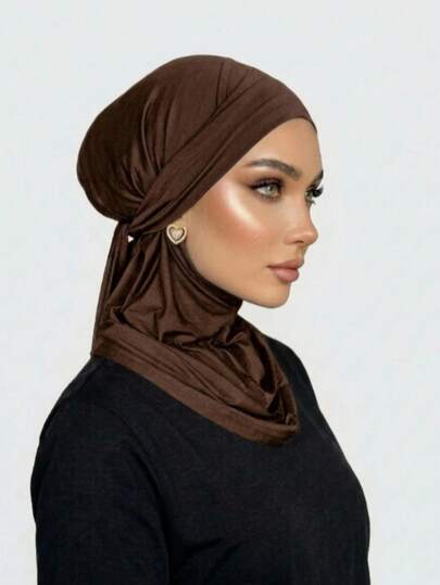 1 chiếc khăn trùm đầu Balaclava màu trơn dành cho nữ, băng đô co giãn, khăn turban có 3 kiểu đội, thoáng khí, thoải mái, bản rộng, thấm hút mồ hôi, chống trượt, đa chức năng, thích hợp cho sinh hoạt hàng ngày, yoga, thể dục và thời trang.