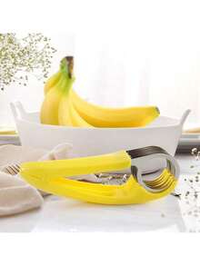 Stainless Steel Banana Slicer Dishwasher Fruit Vegetable Cutter Kitchen Bananas Strawberries Grapes - 1pcs - View 10