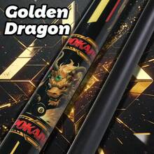20 oz Baguette de billard avec manche en fibre de carbone Grip Dragon noir, joint rapide, pointe multicouche arc-en-ciel de 12,5 mm, manche en fibre de carbone résistant à la déformation, convient pour le snooker, le 9 ball, cadeau pour les passionnés de billard - Noir - Voir 4