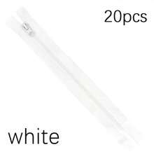 20pcs #3 Resin Closed-End Zippers, Suitable For Clothing Pockets, Pen Cases, Bags, Collars, DIY Handcraft, Special Craftsmanship, Practical And Durable, High Cost Performance, Unlikely To Break, Sewing Supplies - A - View 12