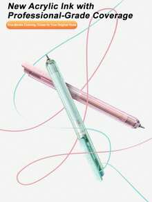 36/48/72/108 Colors Retractable Gel Pens, 0.8mm Tip Acrylic Paint Pens With Strong Coverage, Quick-Drying Ink That Won't Fade On Glass, Stone, Ceramic, Multi-Purpose Drawing Pens, Professional Art Supplies, Back To School Essential Gift - Colored Gel Pens - View 5