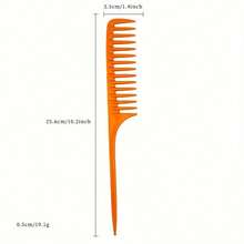 1/2pcs Professional Wide Tooth Pointed Tail Comb, Thickened Wide Tooth Comb For Curly And Straight Hair, Styling Comb For Wet Curly Hair Teasing, Detangling, Parting, Heat Resistant Hair Comb, Suitable For All Hair Types, Halloween, Christmas, Holidays - Multicolor - View 12