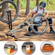 2pcs Bicycle Handlebar Stand - Bicycle Repair Stand With Anti-Slip Strap, Portable Inverted Stand For Cyclists, Maintenance Tool - Multicolor - View 6