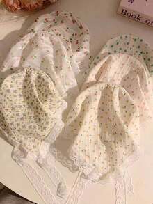 1pc Countryside Floral Headband/Headscarf Combo, Lace Head Wrap, Summer Beach French Style,Hairband,Hair Hoop Headbands Hair Accessories Head Accessories - 藍色 - 查看 12