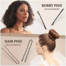 163件套黑色盒装发饰套装，包含发夹、发网、发卡和发圈，适合夏季、假日和旅行。 - 黑盒164件套裝 - 查看 4