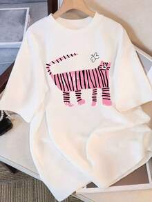 Women T-Shirts - [White] - View 2