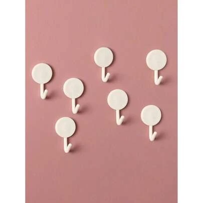 20pcs Modern Minimalist Black Transparent Self-Adhesive Wall Hooks, Stainless Steel + Strong Adhesive, No Drilling, Heavy Duty For Bathroom, Bedroom, Closet, Office, Ideal Mother's Day, Father's Day, Graduation Gift, Home Organization