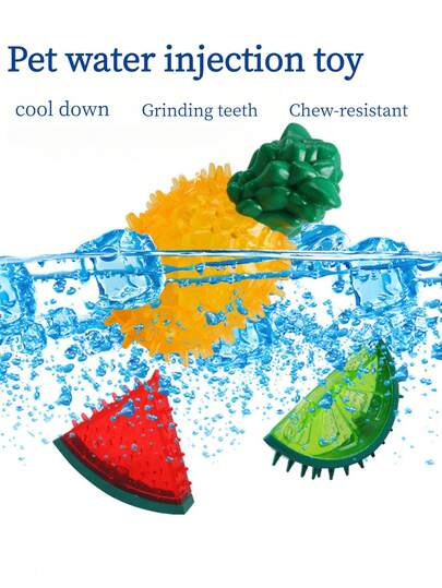 1 món đồ chơi gặm cho thú cưng, hình quả dưa hấu mát lạnh, đồ chơi làm mát cho chó, đồ gặm giải khát mùa hè, đồ chơi hình trái cây đông lạnh thích hợp để chăm sóc nướu và làm mát, phù hợp với chó nhỏ đến trung bình, thích hợp cho chơi và huấn luyện trong nhà và ngoài trời.