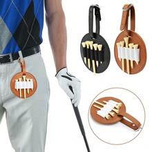 Portable Faux Leather Golf Spike Storage Bag, Golf Spike Organizer, Golf Accessories For Golfers To Use At Outdoor Golf Courses - Golf Club Peg Storage Case - View 3