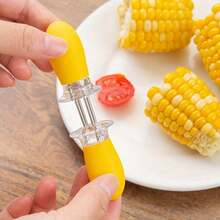 2/6/10pcs Stainless Steel Corn Roasting Skewers With Ergonomic Yellow Tips - Multipurpose Kitchen Tool For Grilling, Baking, Boiling - Suitable For Corn Cobs, Fruits, Vegetables, Meats - Dishwasher , Easy Storage - Ideal Cooking Accessory - Sharp Pointed Tip, Non-Slip Handle, Convenient To Use - Multicolor - View 11