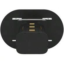 Extendable Dining Table, Dining Table, Kitchen Table, Round Dining Table, Extends To Oval, 118-158 Cm, Seats Up To 6 People, Three-Tier Storage, Walnut - Black - View 7