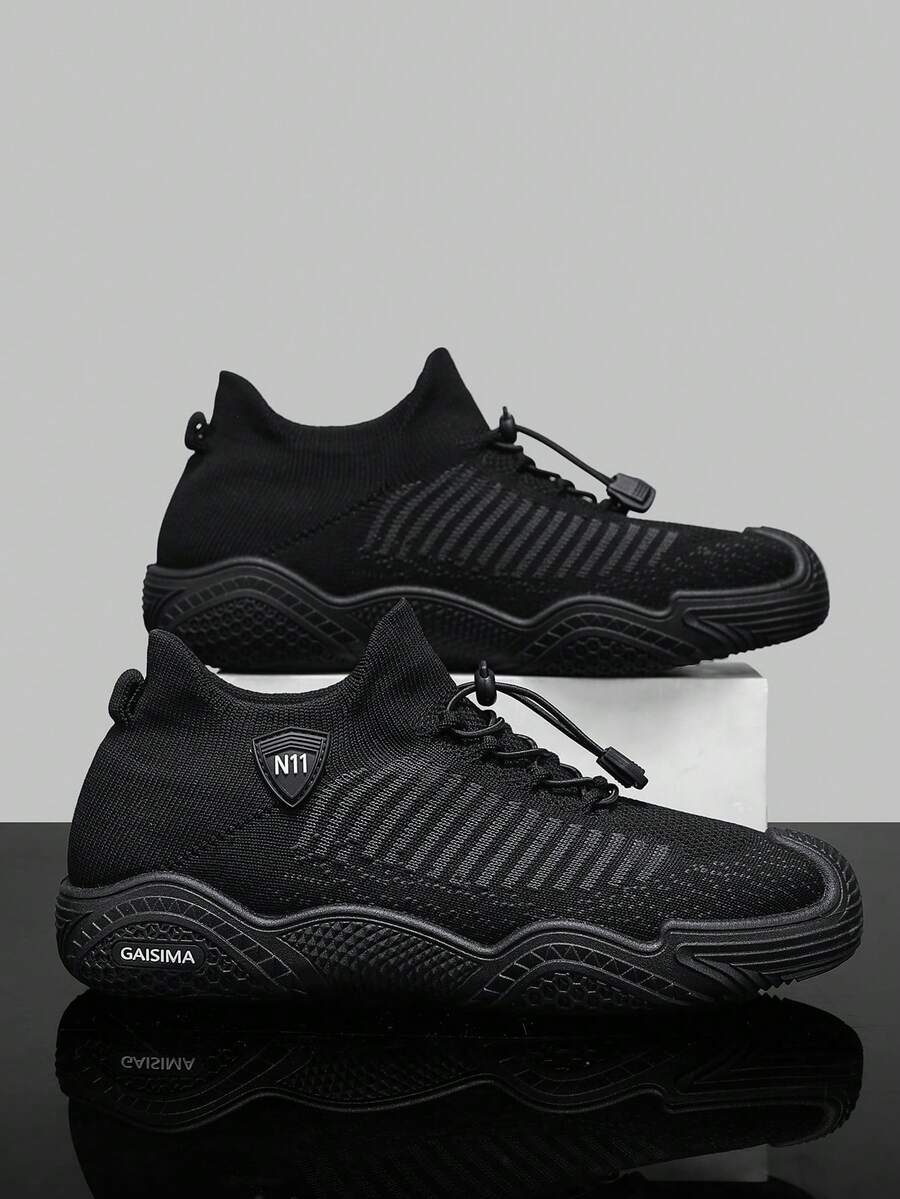 2026 Frühling/Sommer atmungsaktive Lässig Sneaker, Sportliche Freizeitschuhe, modische Sportschuhe für Herren - Schwarz - Übersicht 1