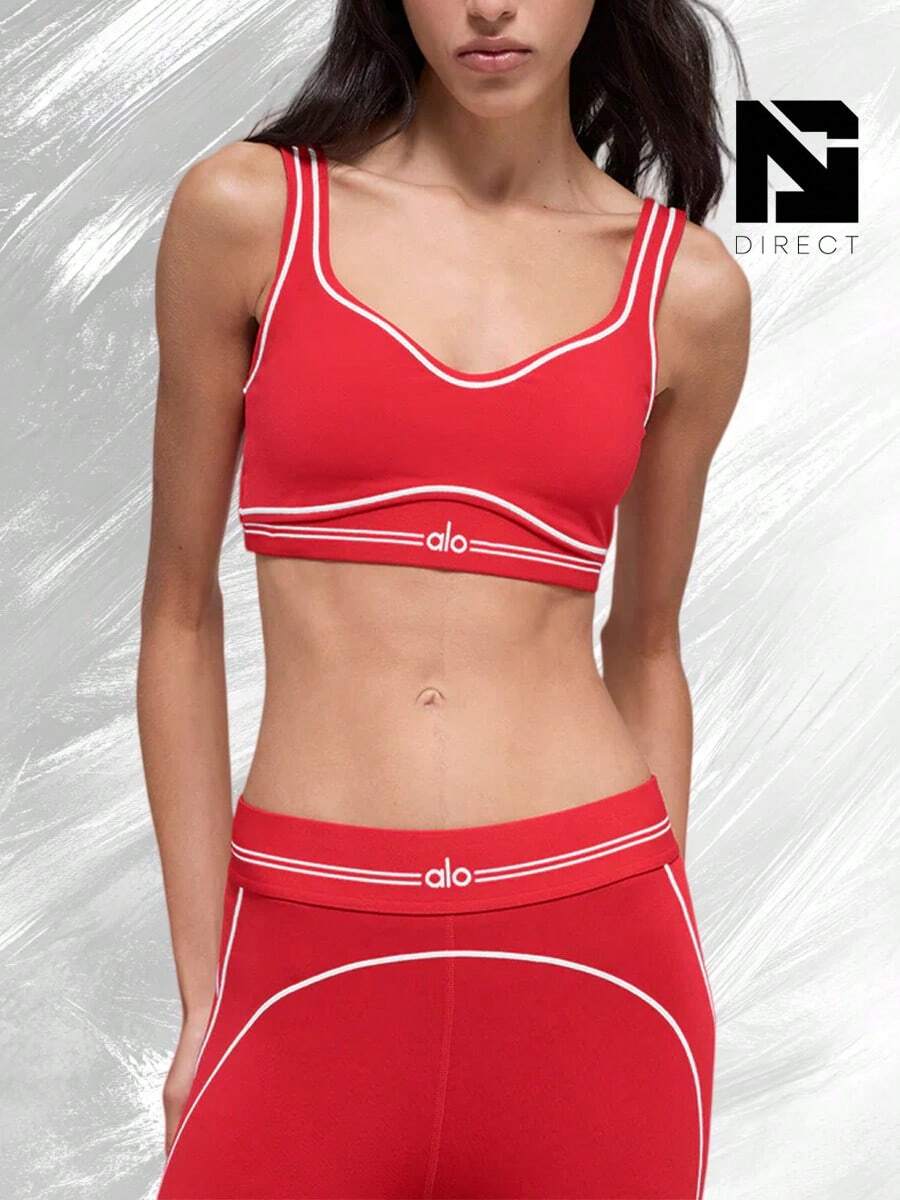 Airbrush Heart Throb Bra - Bright Red/White - 查看 1