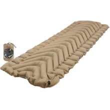 KLYMIT INSULATED STATIC V Sleeping Pad Lightweight Outdoor Sleep Comfort for Backpacking Best Gear for Cold Weather Camping and Hiking Inflatable Camping Mattress - Coyote de la Arena - Ver 7