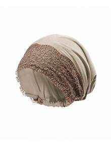 1 pieza Pañuelo bohemio de poliéster de unicolor con aplicaciones de encaje, adecuado para boda, vacaciones, todas las estaciones, playa, viaje - 1 pieza de encaje - Ver 30