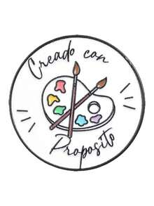 1 chiếc ghim cài áo tráng men hình bảng màu nghệ sĩ Creado Con Proposito, ghim cài áo chủ đề nghệ thuật Kawaii, ghim cài áo thời trang, huy hiệu cài áo, ghim cài túi xách, quà tặng tốt nghiệp không thể thiếu. - Nhiều màu - Xem 7