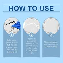 jakehoe 30ml Tile & Porcelain Repair Paint, Bathtub Sink Toilet Ceramic Touch Up Kit, Quick Dry & Waterproof, White For Bathroom Scratches & Chips,Kitchen,Home,Room,Quick Ship Items,Free Shipping - Tile Repair Paint - View 4