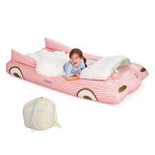 FUNBOY Cama Hinchable Individual Rosa Perfecta para Fiestas de Pijamas y Viajes Incluye Bolsa de Almacenamiento Se Infla y Desinfla en <2 Minutos - Convertible rosado - Ver 9