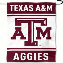 College Flags & Banners Co. Texas A&M Aggies Garden Flag.Jpg - A - View 2