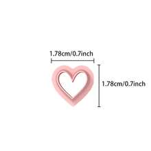 1pc/8pcs Polymer Clay Heart Shaped Earring Cutter Mold Set, Various Love Heart Craft Jewelry Making Mold, Handmade Jewelry DIY Mold - Pink - View 19