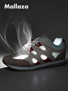 Giày thể thao nữ kiểu retro mũi tròn buộc dây khoét lỗ thoáng khí, nhẹ, tối giản, phong cách sinh viên, đa năng, linh hoạt, phù hợp cho mọi mùa. - Hồng - Xem 10