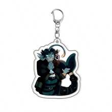 Pressure Horror Game Cat Acrylic Keychain Gaming Character Sebastian Solace Pendant Key Ring Bag Accessories Gamer Fans Gift - View 7