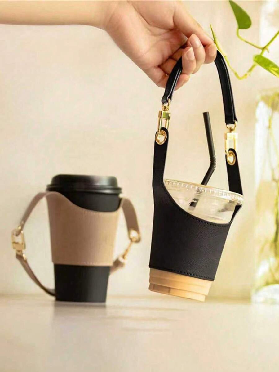 咖啡/茶杯套、杯套、保温奶茶杯套、PU皮革水瓶套、户外露营购物旅行配件