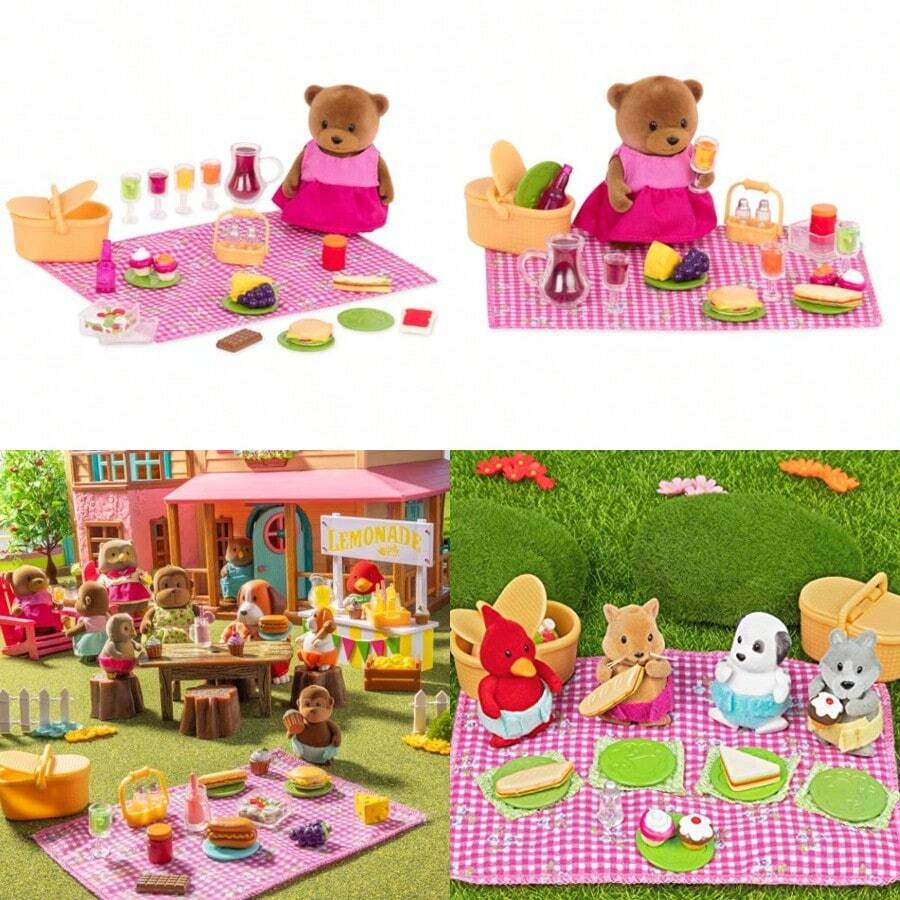 Li'l Woodzeez - Picnic Playset - Comida de Juguete - Picnic Playset - Set de Juego pequeño con figurita - Jugar a la Comida - 3 años + - Set de Picnic - Ver 1