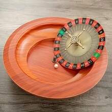 1pc 12-Inch Russian Roulette Wheel, Suitable For Lively Party Atmosphere, Lightweight And Portable - Orange - View 3