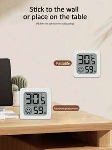 1 buah Monitor Suhu dan Kelembaban Elektronik dengan Layar LCD, Ringkas dan Portabel, Memantau Suhu dan Kelembaban Secara Bersamaan, Cocok untuk Dapur, Kamar Tidur, Ruang Bawah Tanah, Gudang Anggur, Ruang Reptil, Ruang Hewan Peliharaan, Peternakan - Satu-Ukuran - View 6