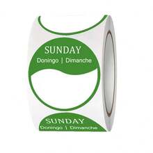 500pcs Blank Day Of The Week Labels, 3 Languages (English, Spanish, French), 1 Inch Round, 7 Colors, Handwritable, Color Coded Packaging, Monday To Sunday, Suitable For Candles, Storage Jars, Files, Kitchen, Dining, Home Organization Stickers Sticker Scrapbook Supplies Scrapbooking - Weekday Blank Label - View 12