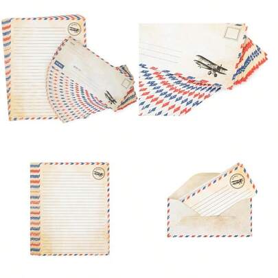 Paper And Envelopes Set - Blue Writing Paper For Invitations Love Letters Letters To Troops Christmas Letter - 8.5 X 11 Inch