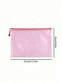 1pc Stylish Waterproof Pvc Beach Bag With Summer Beach-Themed Print - Available In 3 Styles, A4 Size, Transparent Cosmetic Pouch With Nylon Zipper,Lightweight, Durable,Water Proof, Perfect For Men, Women & Youngsters, Beach Bag Accessories, Ideal For Swimming, Diving & Summer Vacations ,Women's And Girls' Gifts, Mother's Day Gift, Valentine's Day Gift - Multicolor - View 9