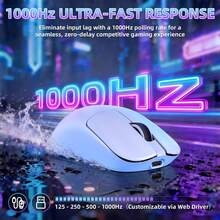 ATTACK SHARK MAGIC-REFINER AJ199 Wireless Gaming Mouse, 3 Modes, 49g Ultra-Light, 24000 DPI High Performance - Multicolor - View 9