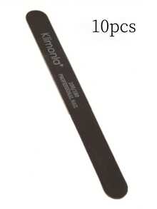 klimonla Bloque de pulido de cabeza recta redonda, lima de uñas, juego de herramientas de arte de uñas para pulir - Negro - Ver 14