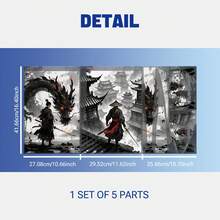 1 Set Of Printed Skin Stickers For Disc Edition Game Console, Scratch-Resistant, Non-Slip, Durable, Creative Design (3 Pieces/Set) - View 2
