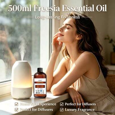 500ml Aceite de fragancia soluble en agua, para difusor, humidificador y piedra aromática, aroma de larga duración, aroma de spa en el hogar, regalo ideal para familiares y amigos