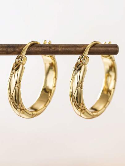 1 par de pendientes de aro elegantes, diseñados para mujeres, adecuados para bodas, compromisos, fiestas de aniversario, regalos del Día de San Valentín