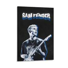 1Pc Framed Canvas Sam Fender Poster Wall Art Cover Room Vintage Elegant Poster Wall Art Picture Painting Poster Canvas Print Artworks Bedroom Living Room2D Flat, Canvas Wall Art, Suitable For Wall Decoration In Living Rooms, Bedrooms, Bathrooms, Corridors And Kitchens, With Wooden Picture Frame - 有框架 - 查看 2
