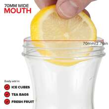 3 buah teko air plastik transparan 1,5 liter dengan tutup, botol jus persegi - Cocok untuk menyimpan susu, smoothie, dan es teh dalam wadah plastik transparan. Desain anti bocor, dapat digunakan di lemari es dan berkemah, solusi penyimpanan minuman ideal untuk pesta, pertemuan keluarga, dan aktivitas luar ruangan. - Transparent - View 2