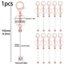 1 pieza Llavero de aleación de zinc de colores, conector para hacer joyas DIY, llavero, broche de bolso, colgante de coche, accesorio hecho a mano de aleación - hebilla de aleación DIY - Ver 9