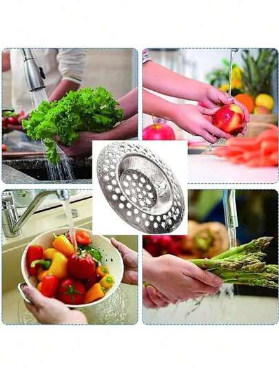 3 nắp đậy cống bồn rửa nhà bếp bằng thép không gỉ, nắp bảo vệ cống tiêu chuẩn giúp giữ lại tóc và thức ăn thừa, thích hợp cho phòng tắm, nhà bếp, phòng tắm vòi sen, trang trí nhà cửa, mùa thu, mùa tựu trường.