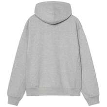 Carhartt Wip جاكيت رجالي بغطاء رأس بنقش أمريكي باللون الرمادي - رمادي - مشاهدة 2