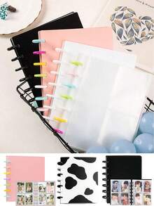 Khung đựng thẻ ảnh bằng nhựa A5, giá đỡ sách 3 inch, hình dáng thẳng, album ảnh tự làm cho bé, thẻ ảnh thần tượng. - Nhiều màu sắc - Xem 10