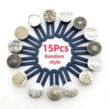 6/16/24 件腰部延长扣，可拆卸牛仔裤腰部调节夹，无需缝纫弹性拉伸腰带扣 - 彩色 - 查看 29