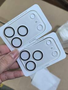 Bộ 2 miếng dán bảo vệ ống kính tích hợp bóng bẩy, tương thích với Apple 11/12/13/14/15/16/17-ProMax, vòng bảo vệ ống kính camera bằng kính cường lực, dễ dàng lắp đặt, bảo vệ toàn bộ ống kính. - màu đen - Xem 16